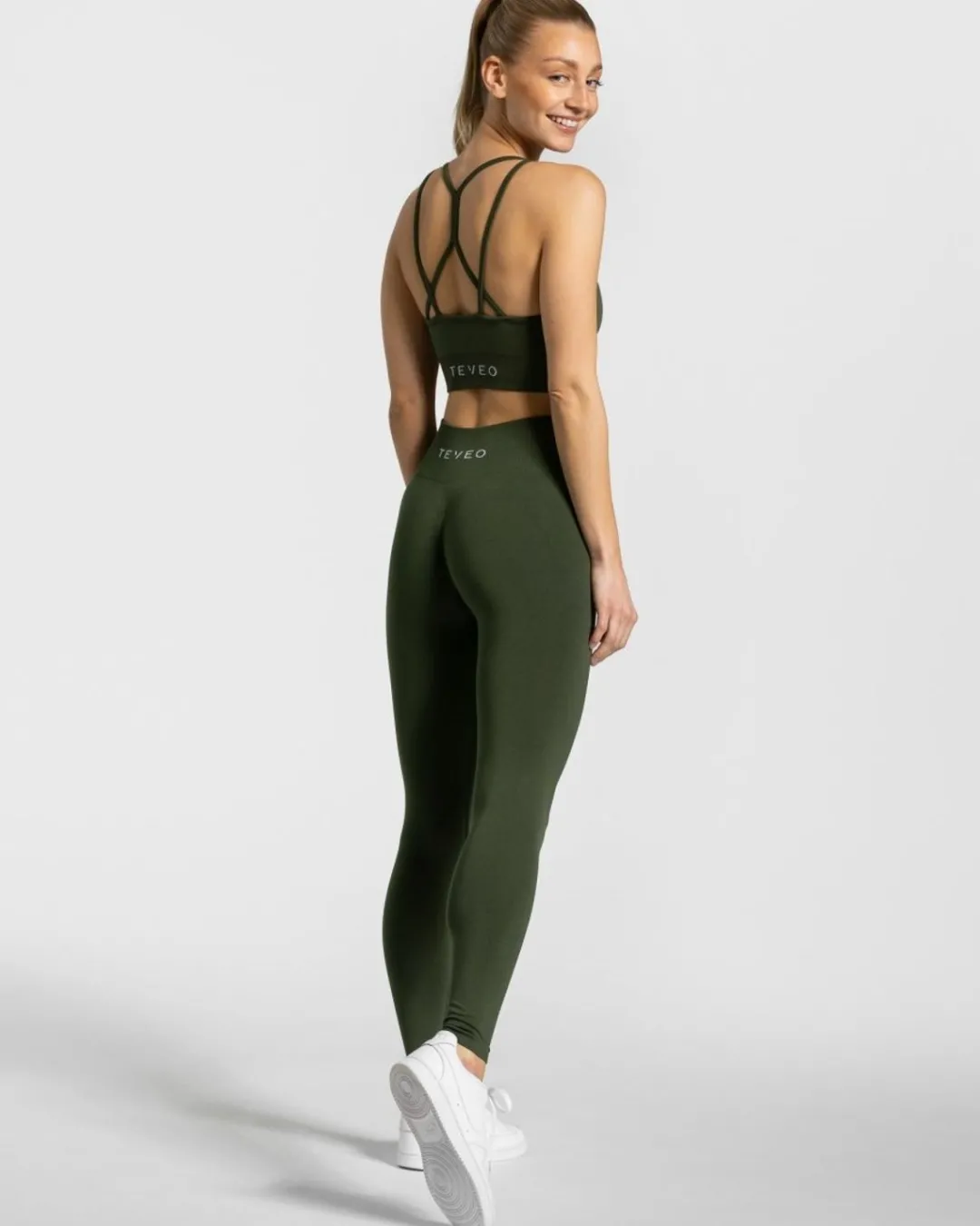 TEVEO Leggings & Pants*Timeless Scrunch Leggings "Khaki"