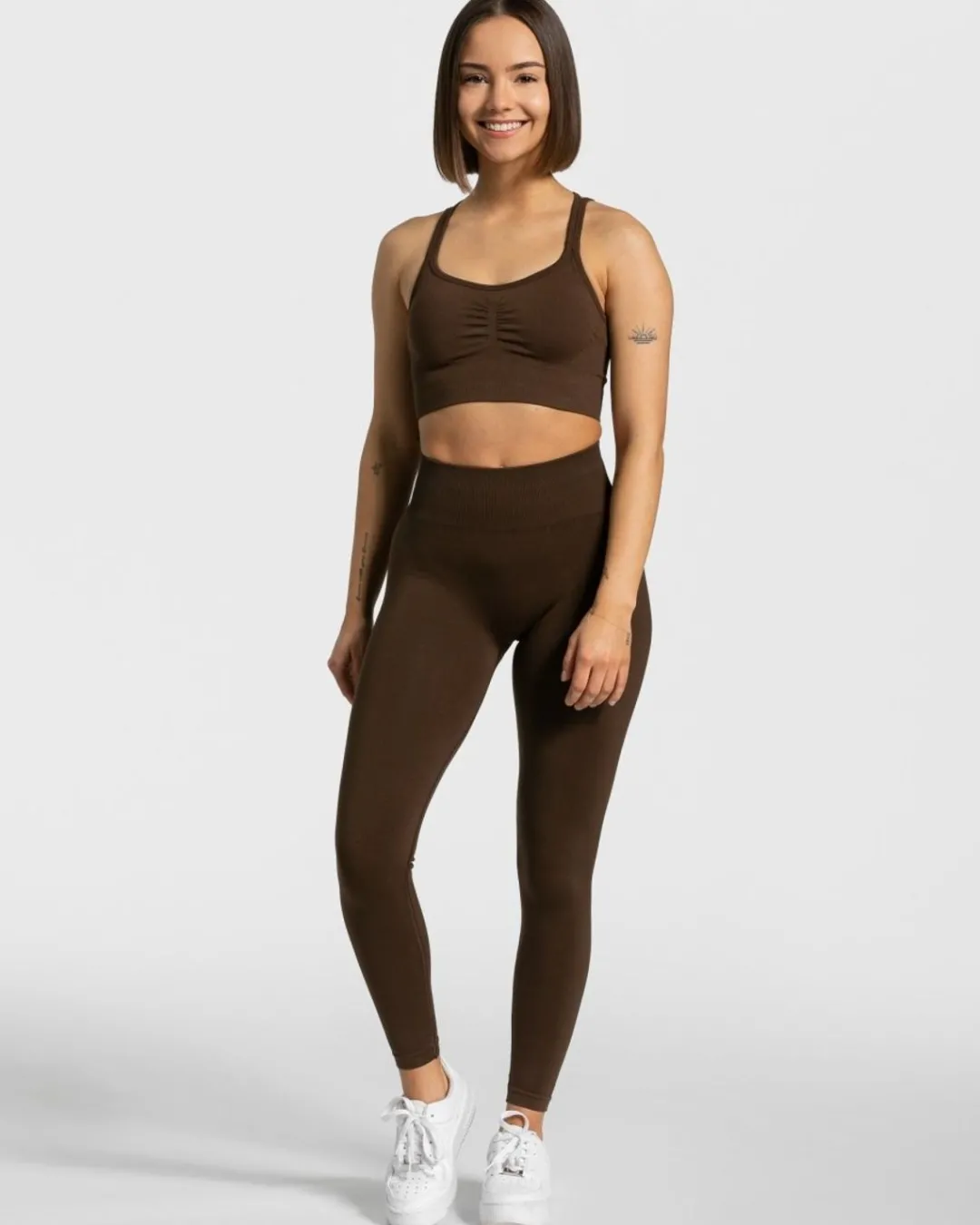 TEVEO Leggings & Pants*Timeless Scrunch Leggings "Dunkelbraun"