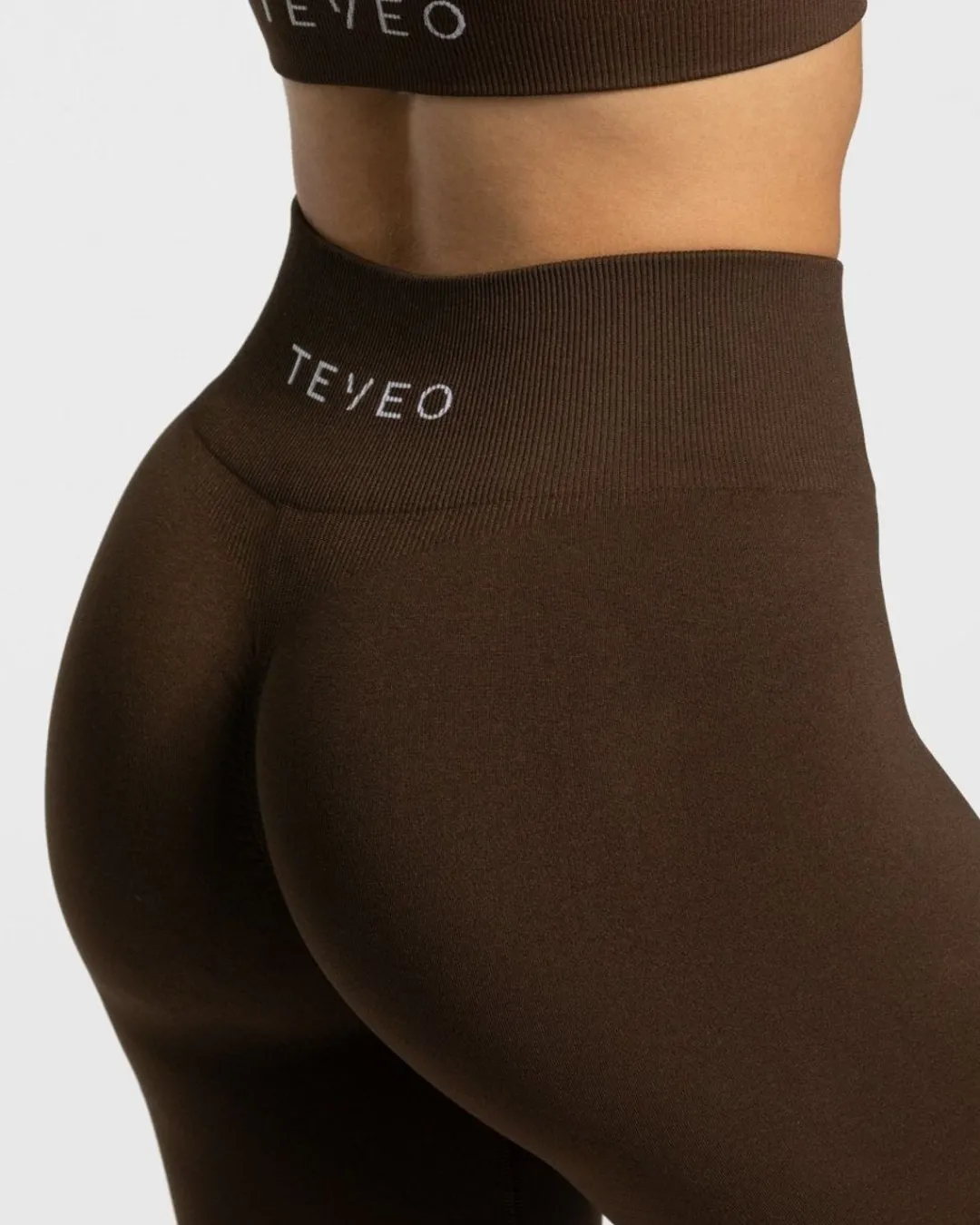 TEVEO Leggings & Pants*Timeless Scrunch Leggings "Dunkelbraun"
