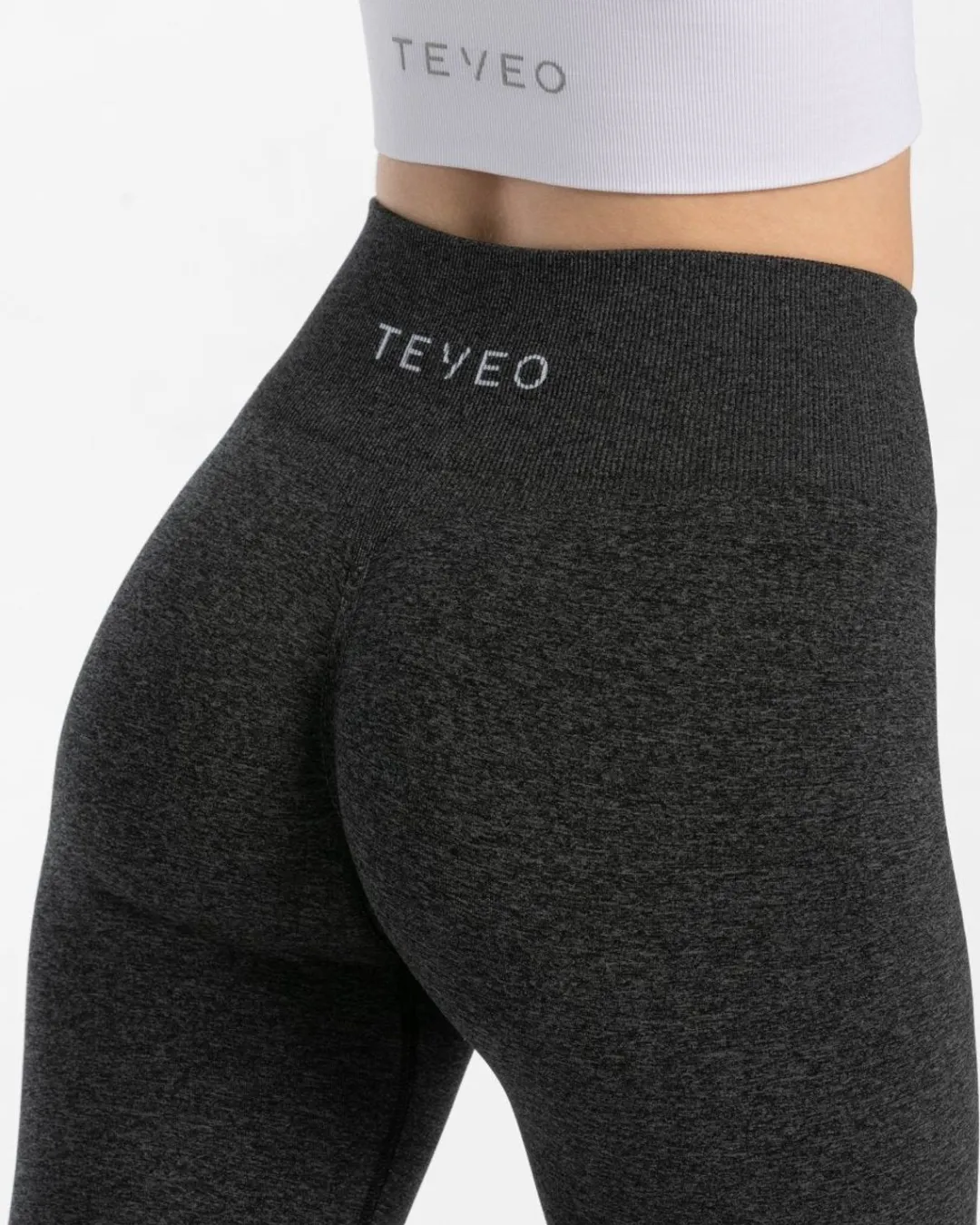 TEVEO Leggings & Pants*Timeless Scrunch Leggings "Dunkelgrau"