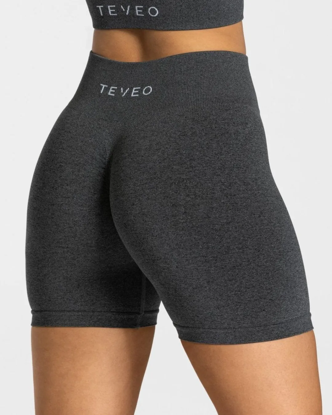 TEVEO Shorts*Timeless Scrunch Short "Dunkelgrau"