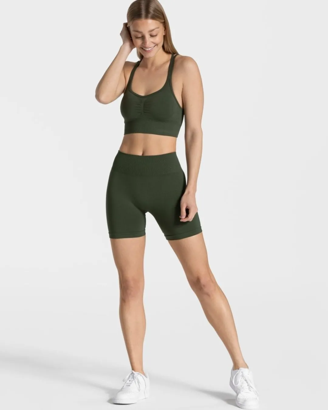 TEVEO Shorts*Timeless Scrunch Short "Khaki"