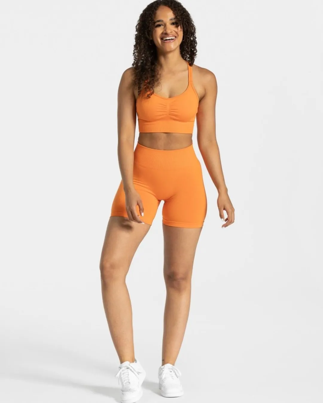 TEVEO Shorts*Timeless Scrunch Short "Orange"