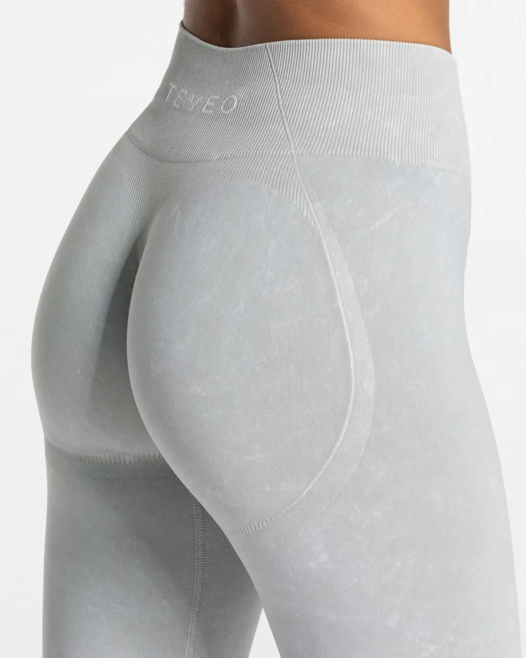 TEVEO Leggings & Pants*Acid Covert Scrunch Leggings "Hellgrau"