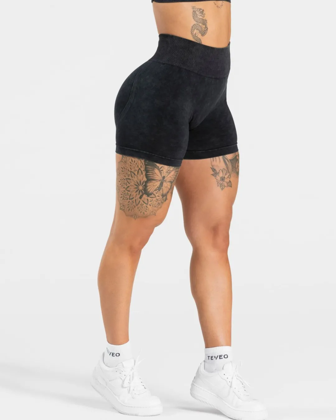 TEVEO Shorts*Acid Covert Scrunch Short "Schwarz"