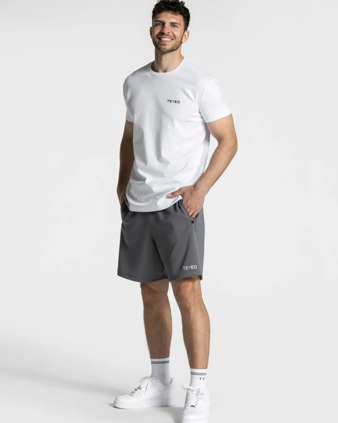 TEVEO T-Shirts*Arrival Fitted T-Shirt "Weis"
