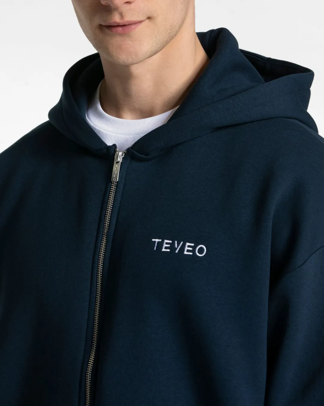 TEVEO Hoodies & Sweat Jackets*Arrival Oversized Zip Hoodie "Dunkelblau"