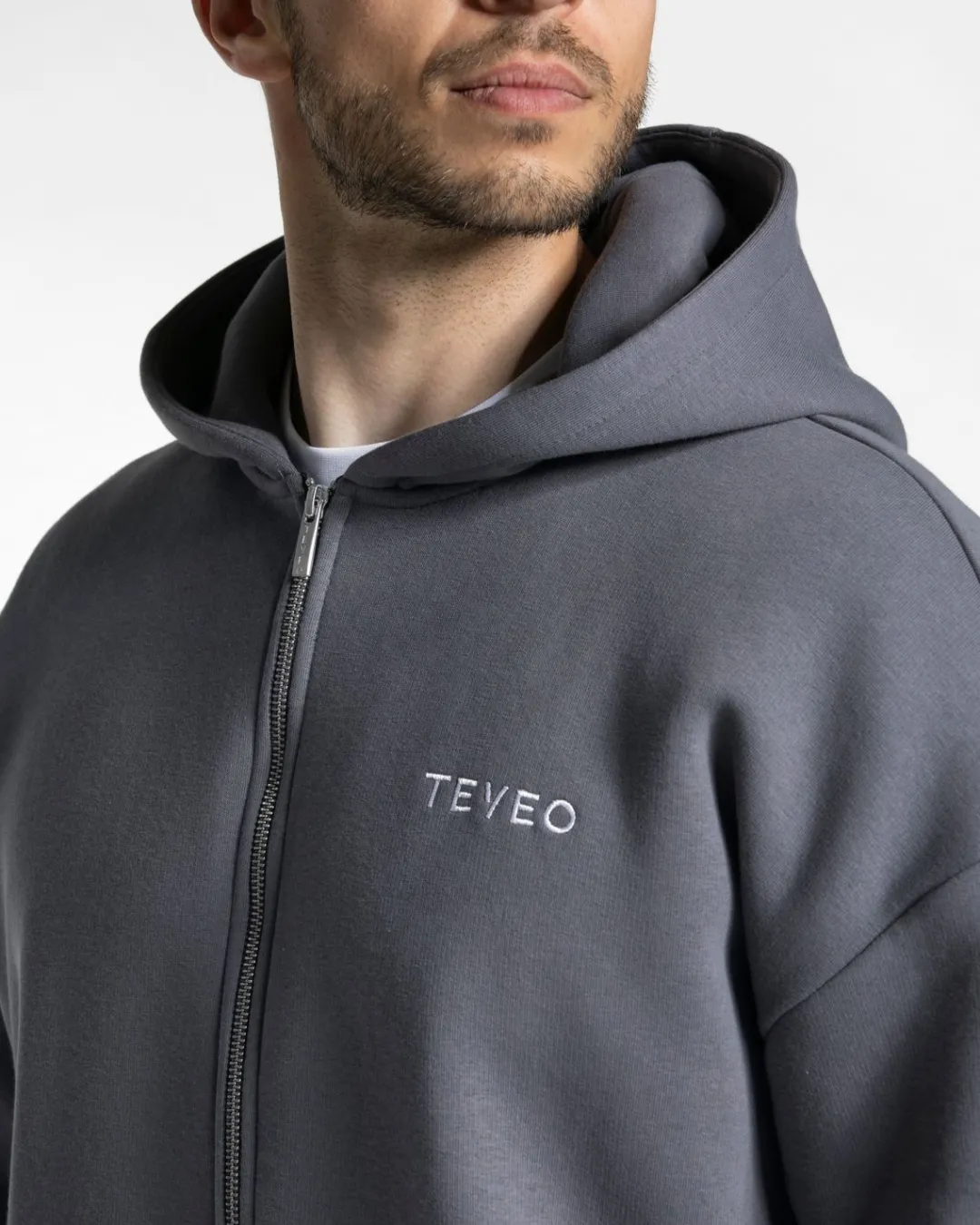 TEVEO Hoodies & Sweat Jackets*Arrival Oversized Zip Hoodie "Graphit"