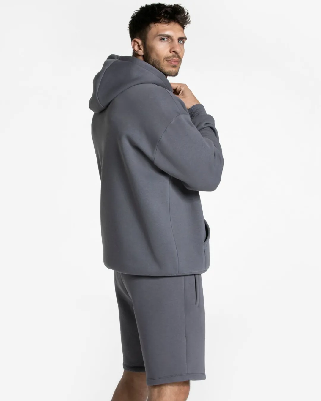 TEVEO Hoodies & Sweat Jackets*Arrival Oversized Zip Hoodie "Graphit"