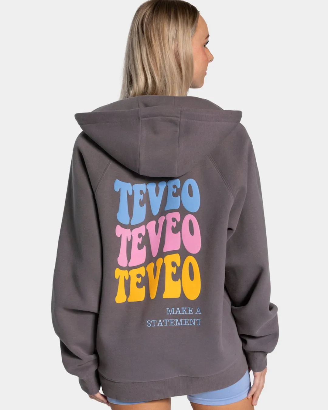 TEVEO Hoodies & Jackets*Candy Oversized Jacke "Graphit"