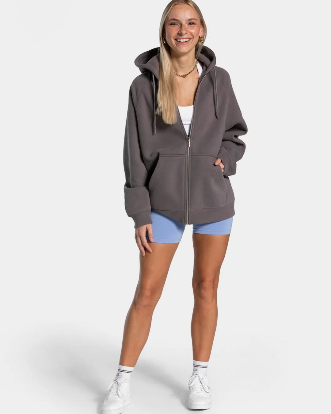 TEVEO Hoodies & Jackets*Candy Oversized Jacke "Graphit"