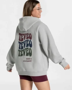 TEVEO Hoodies & Jackets*Candy Oversized Jacke "Hellgrau"