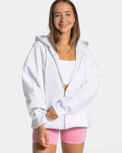 TEVEO Hoodies & Jackets*Candy Oversized Jacke "Weis"