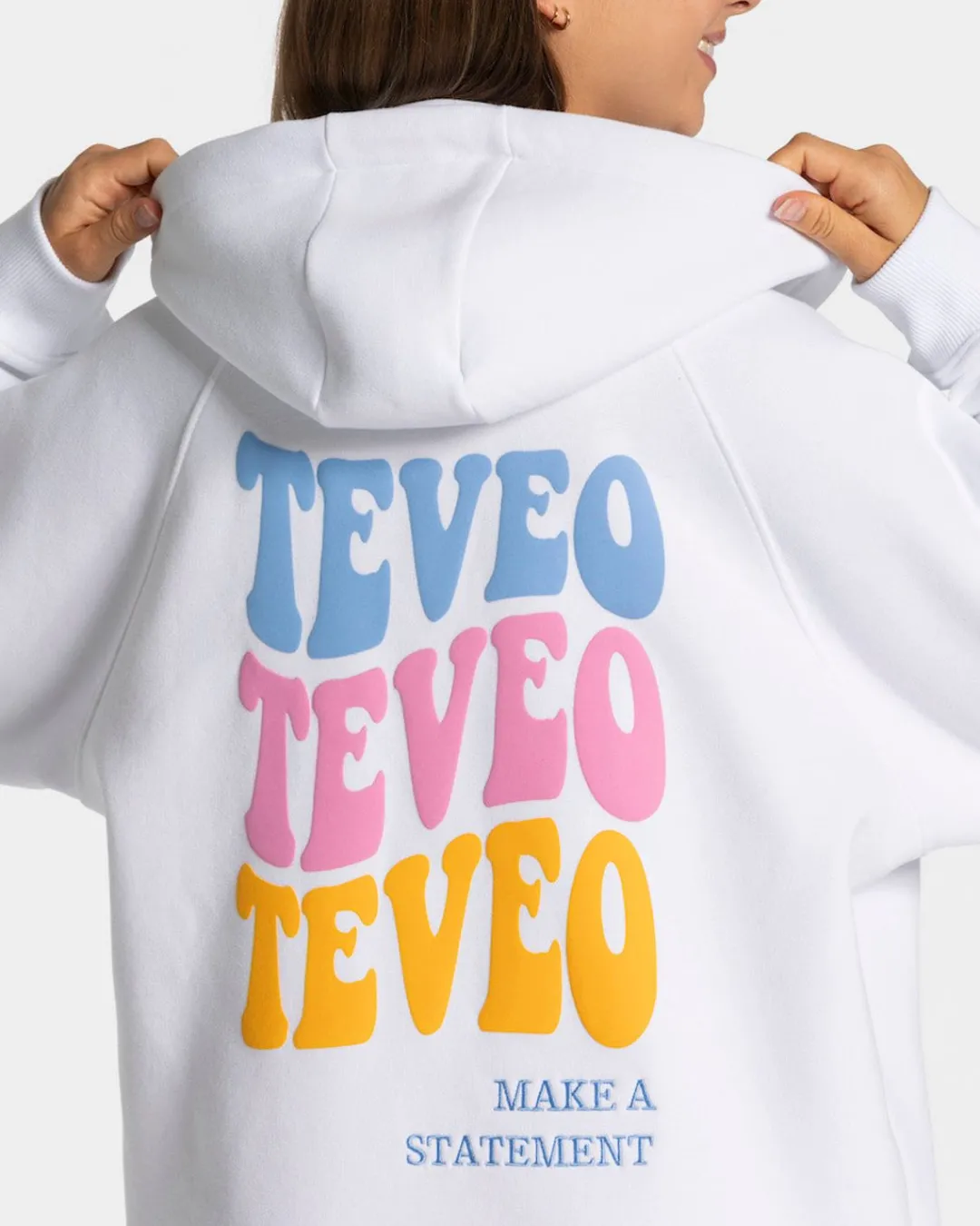 TEVEO Hoodies & Jackets*Candy Oversized Jacke "Weis"