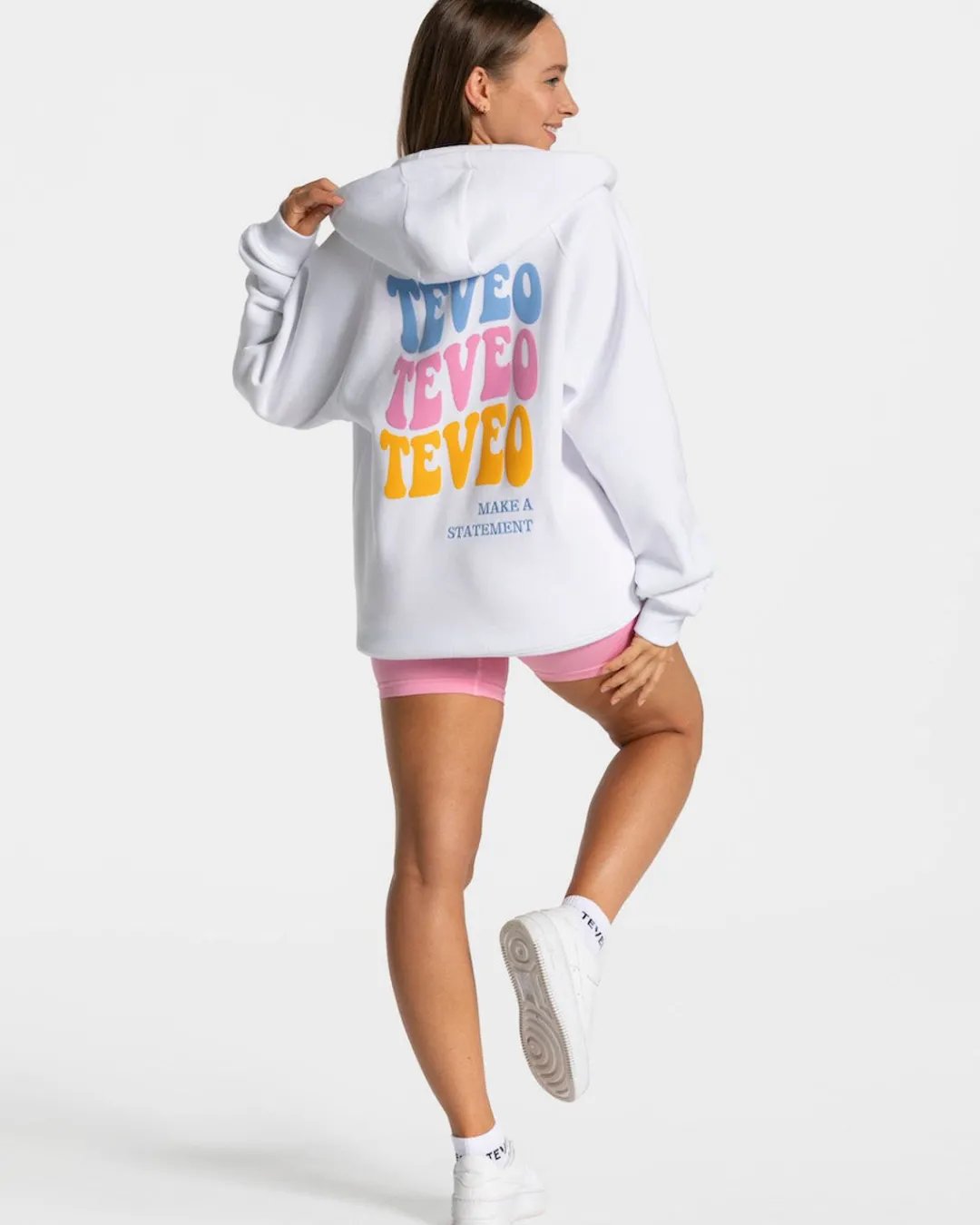 TEVEO Hoodies & Jackets*Candy Oversized Jacke "Weis"