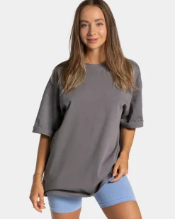 TEVEO T-Shirts*Candy Oversized T-Shirt "Graphit"