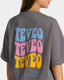 TEVEO T-Shirts*Candy Oversized T-Shirt 