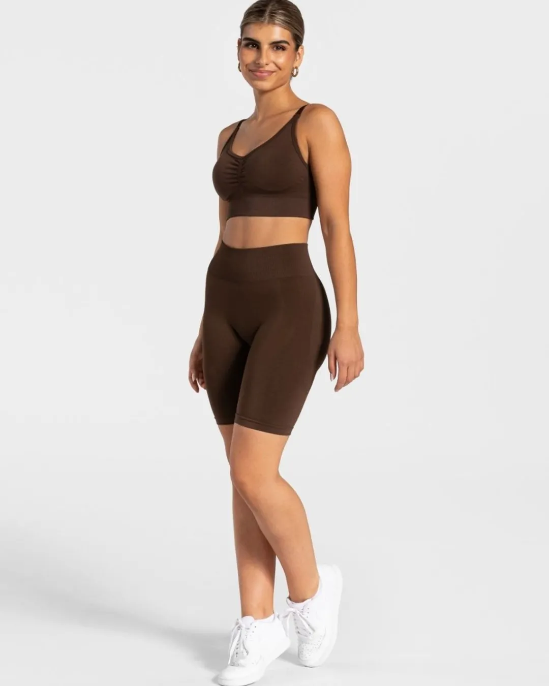 TEVEO Sports Bras*Charming Scrunch Bh "Braun"