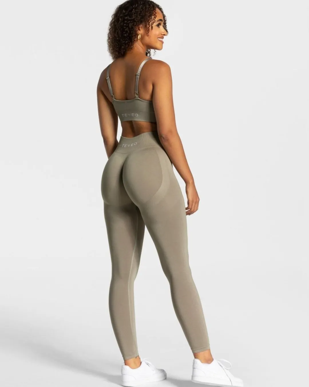 TEVEO Sports Bras*Charming Scrunch Bh "Khaki"