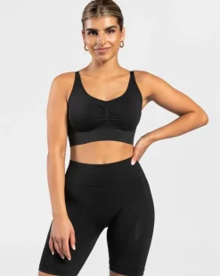 TEVEO Sports Bras*Charming Scrunch Bh "Schwarz"