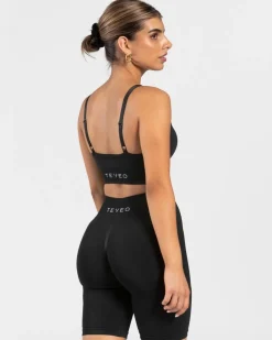 TEVEO Sports Bras*Charming Scrunch Bh "Schwarz"