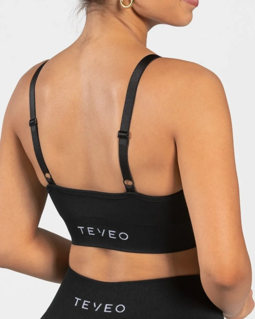 TEVEO Sports Bras*Charming Scrunch Bh "Schwarz"