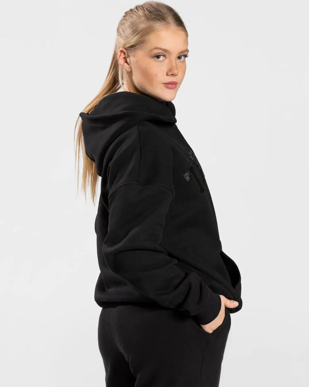 TEVEO Hoodies & Jackets*College Oversized Hoodie "Schwarz"