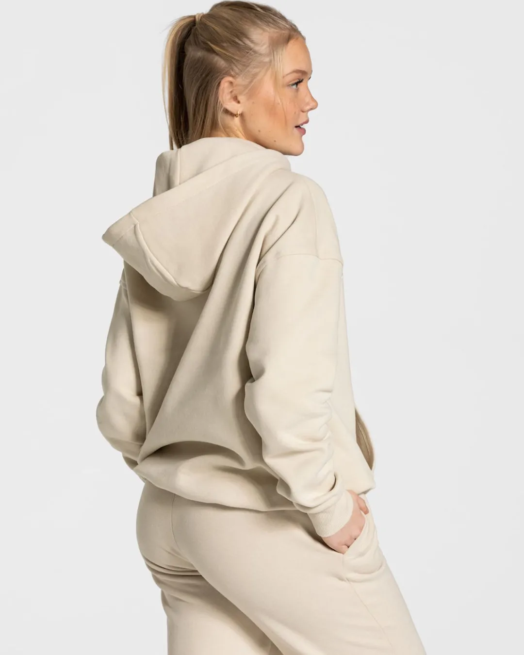 TEVEO Hoodies & Jackets*College Oversized Hoodie "Beige"