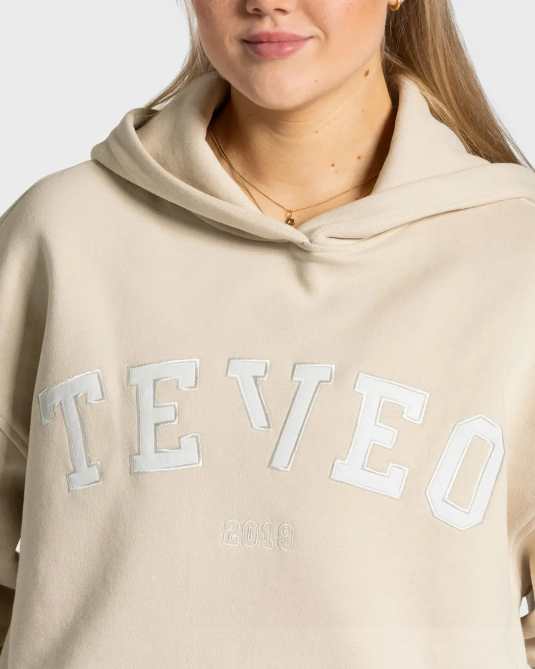 TEVEO Hoodies & Jackets*College Oversized Hoodie "Beige"