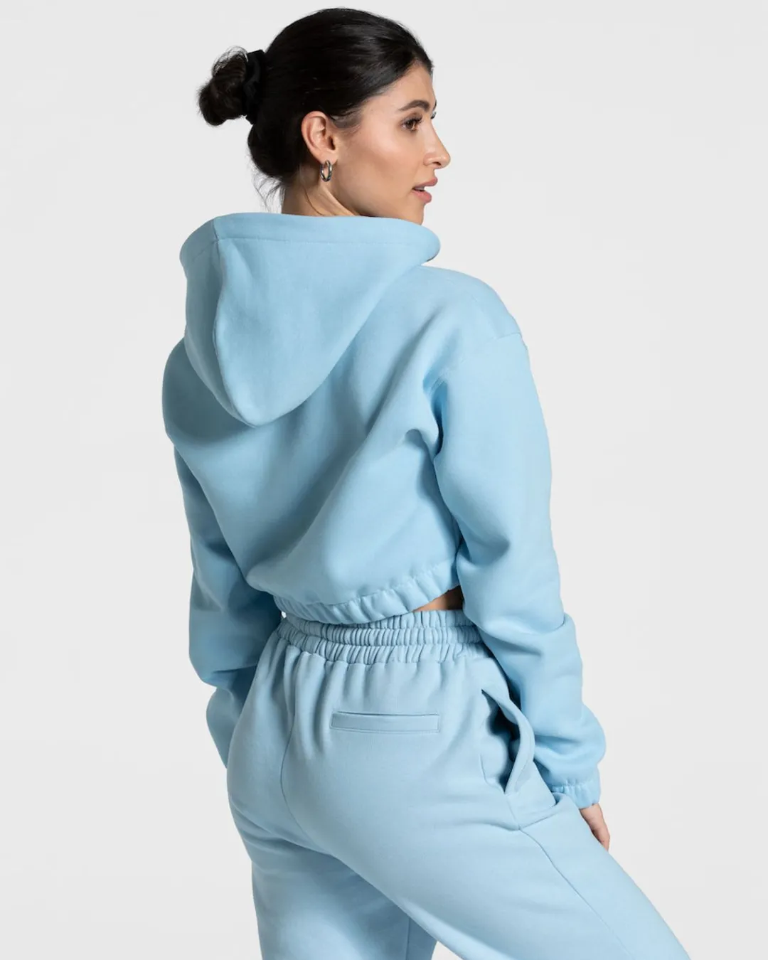 TEVEO Hoodies & Jackets*College Zip Hoodie "Babyblau"