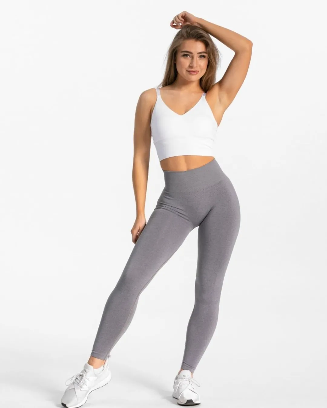 TEVEO Sports Bras*Damen Essential V-Top | Weis |