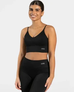 TEVEO Sports Bras*Elegant Cross Top "Schwarz"