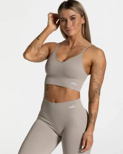 TEVEO Sports Bras*Elegant Cross Top "Stone"