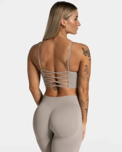 TEVEO Sports Bras*Elegant Cross Top "Stone"