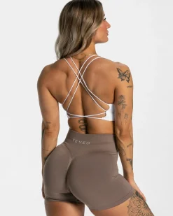TEVEO Sports Bras*Everyday Backless Top "Weis"