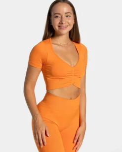 TEVEO Tops*Focus Crop Top "Orange"