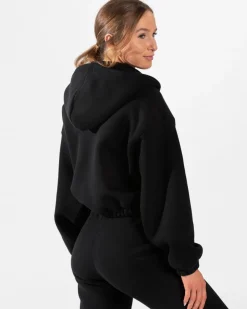 TEVEO Hoodies & Jackets*Iconic Oversized Zip Hoodie "Schwarz"