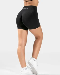 TEVEO Shorts*Pure Covert Scrunch Short "Schwarz"