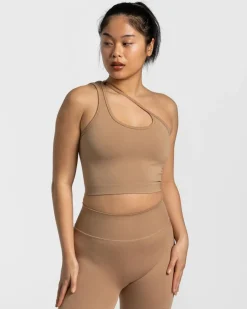 TEVEO Tops*Sassy One Shoulder Top "Beige"
