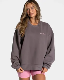 TEVEO Hoodies & Jackets*Signature Oversized Sweater "Graphit"