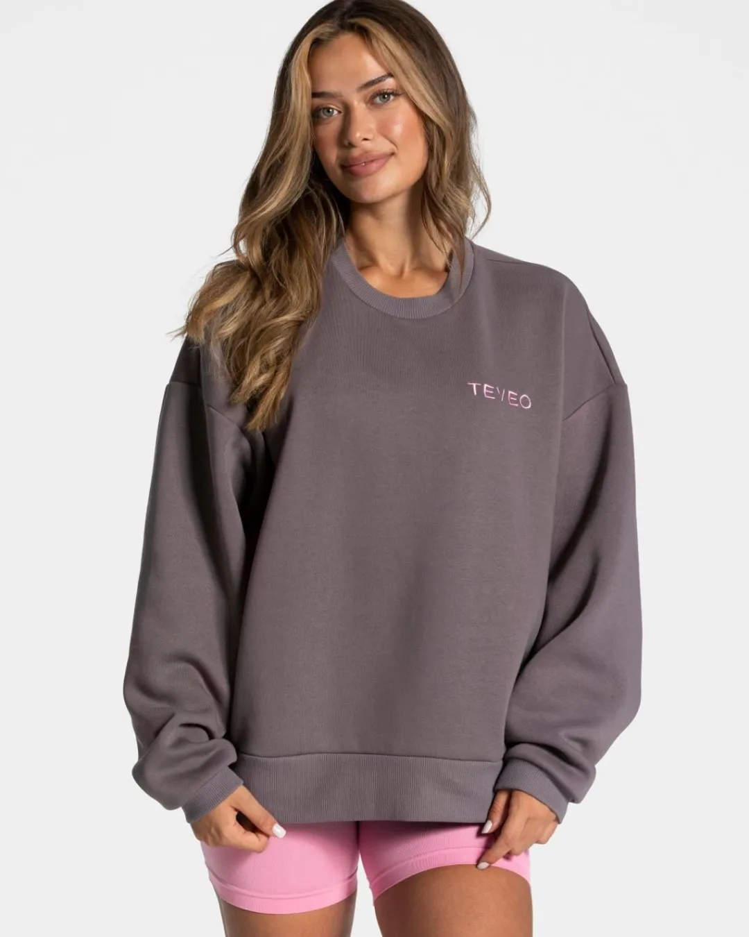 TEVEO Hoodies & Jackets*Signature Oversized Sweater "Graphit"