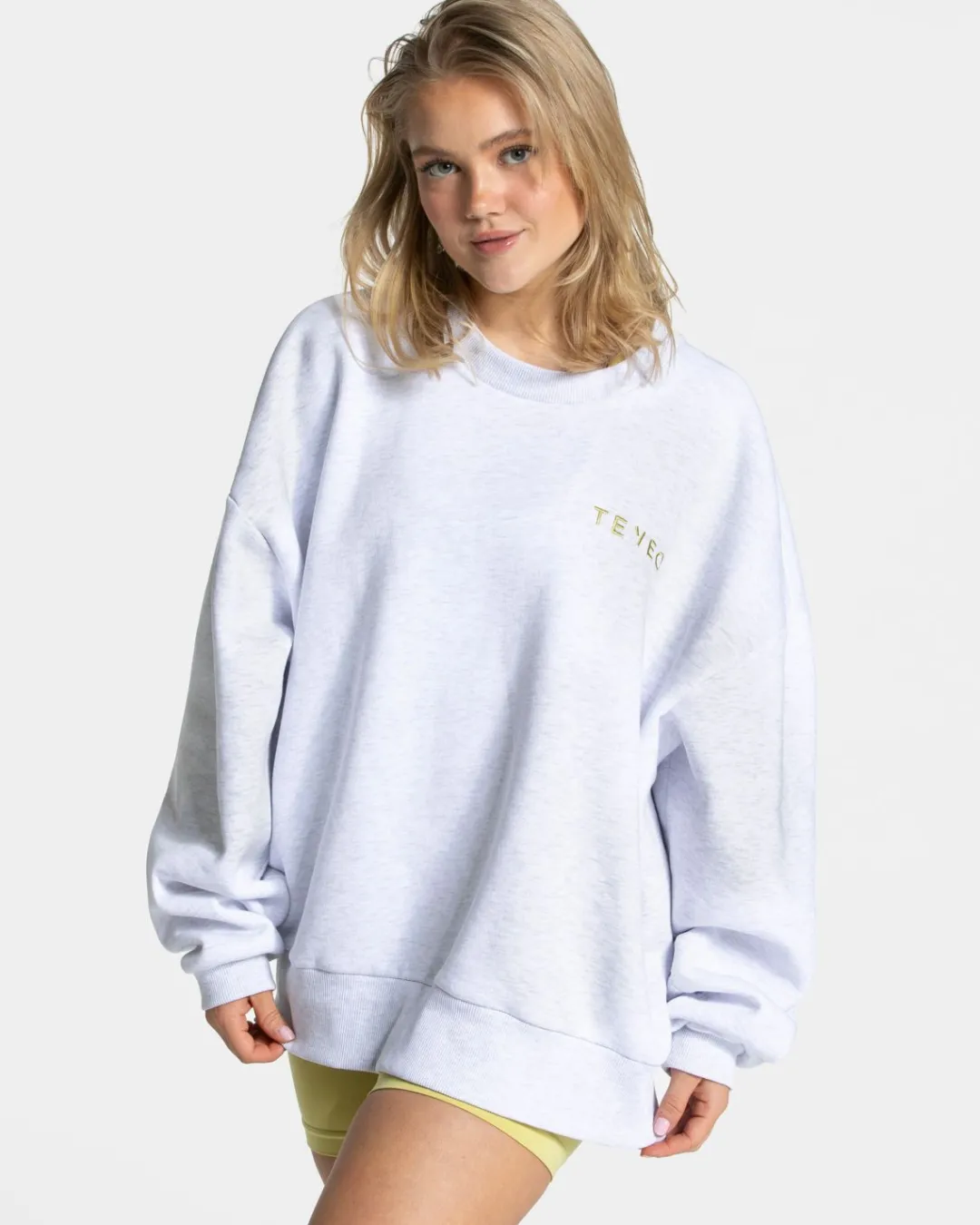 TEVEO Hoodies & Jackets*Signature Oversized Sweater "Lime"