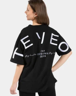 TEVEO T-Shirts*Signature Oversized T-Shirt "Schwarz"