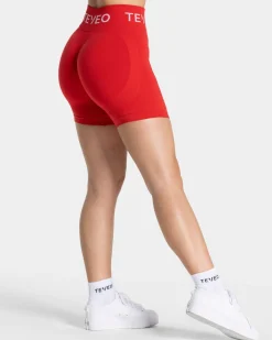 TEVEO Shorts*Signature Scrunch Short "Rot"