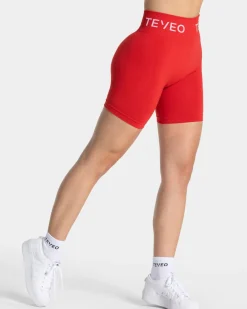 TEVEO Shorts*Signature Scrunch Short "Rot"
