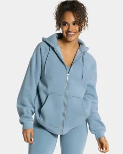 TEVEO Hoodies & Jackets*Statement Oversized Jacke "Stahlblau"