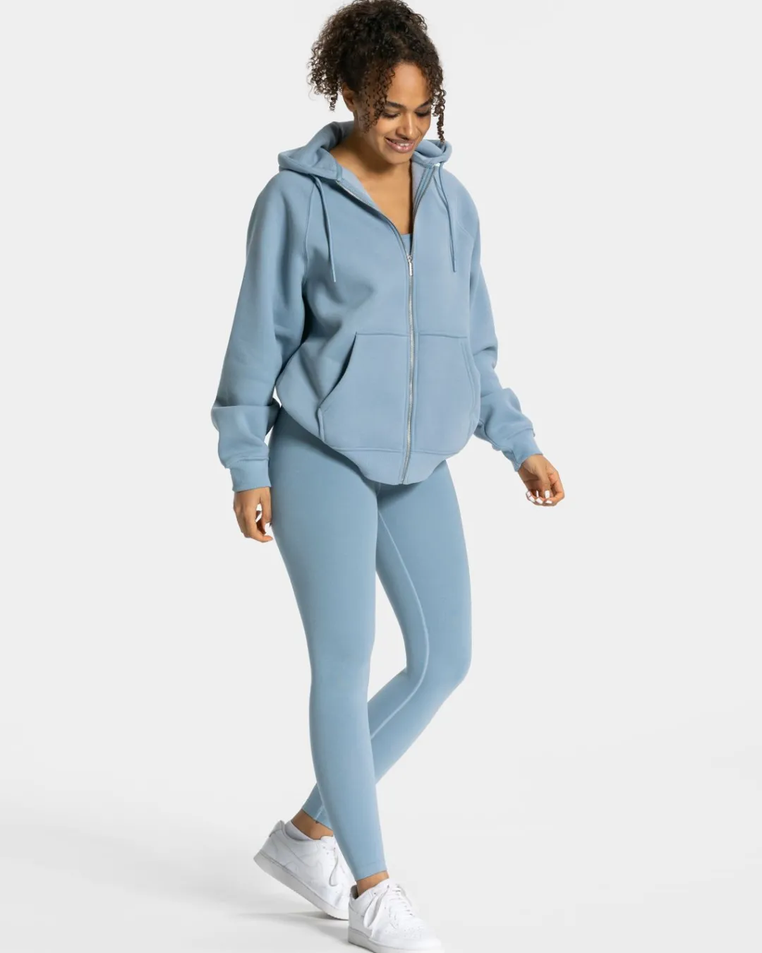 TEVEO Hoodies & Jackets*Statement Oversized Jacke "Stahlblau"