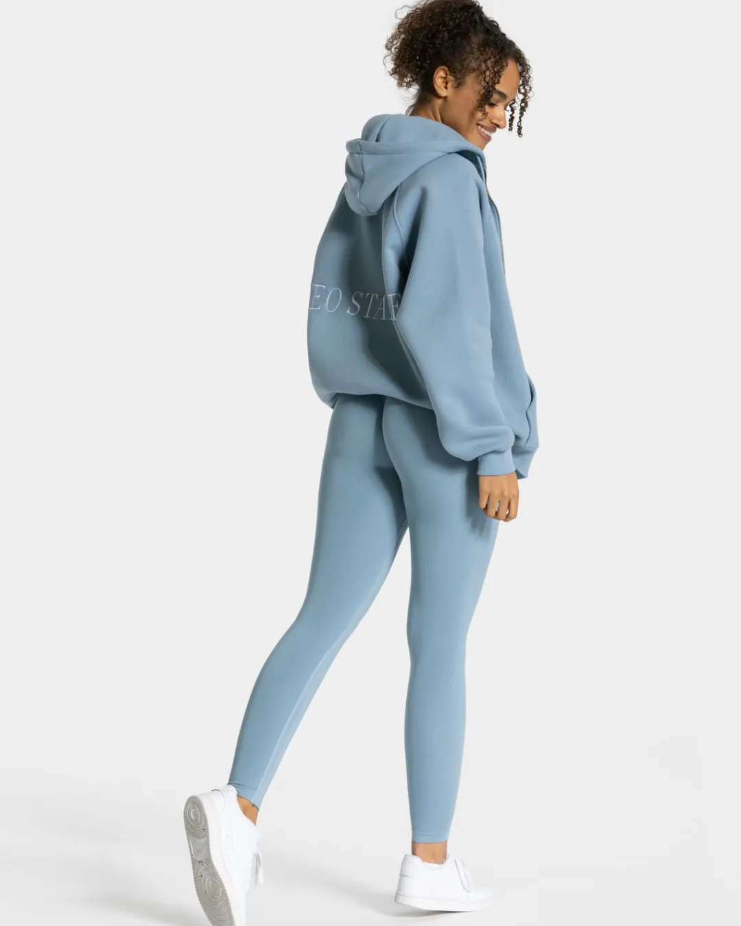 TEVEO Hoodies & Jackets*Statement Oversized Jacke "Stahlblau"