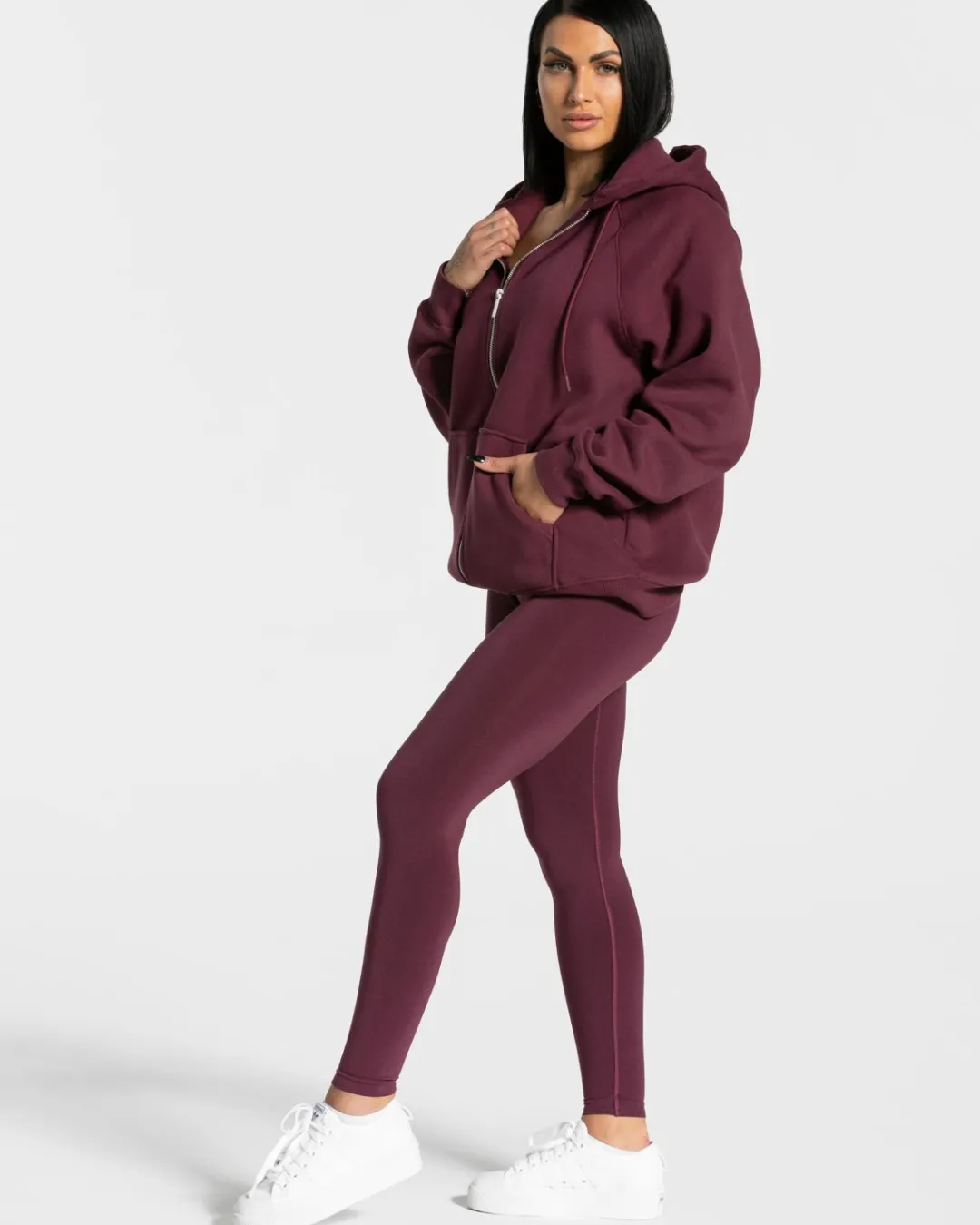 TEVEO Hoodies & Jackets*Statement Oversized Jacke "Pflaume"