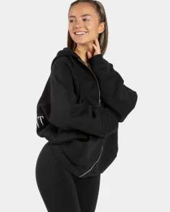 TEVEO Hoodies & Jackets*Statement Oversized Jacke "Schwarz"